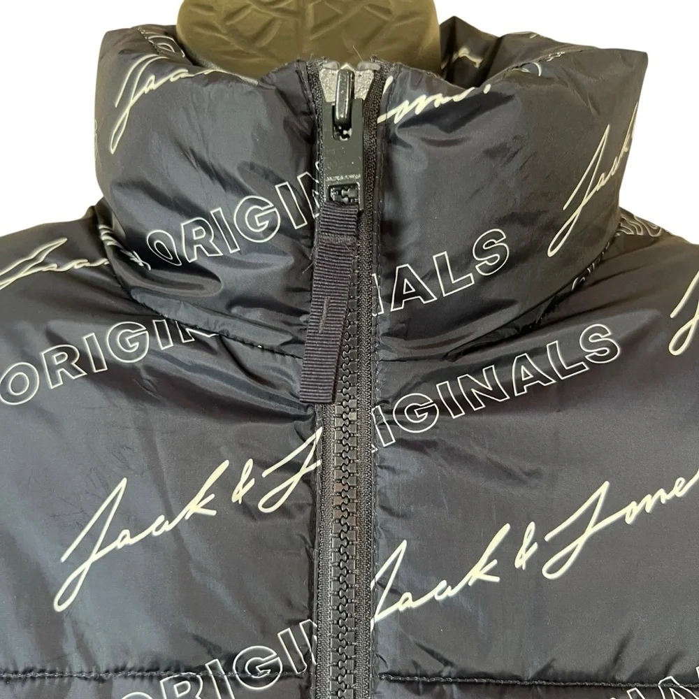 Jack & Jones Originals Printed Logo Puffer Jacket